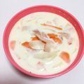 Kaho067's cooksnap of when they made まろやか♡玉葱とハムの豆乳クリームスープ.