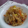 ＊sanacchi＊'s cooksnap of when they made めんつゆで簡単♪切干大根と豚肉の蒸し煮.