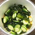 スズヲ's cooksnap of when they made わかめときゅうりの酢の物.