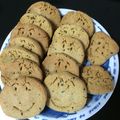 ぽこちゃんキュート's cooksnap of when they made こどものおやつ☆黒ごまきなこクッキー♪.