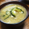 YUKIKI☆'s cooksnap of when they made ほろ苦が旨い★玉ねぎと白ゴーヤの味噌汁.