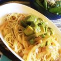 ※Kei's cooksnap of when they made アボカドわさびポン酢の醤油パスタ♪.