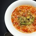 ｔ＊m's cooksnap of when they made トマトスープでリゾット♪.