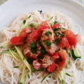 クック6DDPP8☆'s cooksnap of when they made ツナとトマトの冷やし素麺.