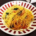 mi”'s cooksnap of when they made 簡単ランチ★あっさり醤油パスタ.