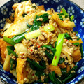 ピーマンがスキです♪'s cooksnap of when they made 厚揚げキムチひき肉炒め和え.