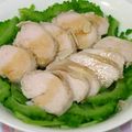 はやみちゃん's cooksnap of when they made ゴーヤと鶏のさっぱりポン酢和え.