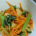 とも☆♪☆♪'s cooksnap of when they made 小松菜と油揚げの炒り煮.