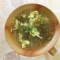 ☆Rokko☆'s cooksnap of when they made もずく酢と卵だけdeお手軽♡温スープ.