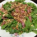chi−ちゃん's cooksnap of when they made 油不使用！ベーコンと水菜のサラダ.
