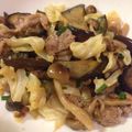 ほけきょ♪'s cooksnap of when they made ナスとキャベツと豚肉の柚子胡椒ポン酢炒め.