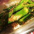 目指せ美白's cooksnap of when they made 簡単♡オクラのゴマ和え.