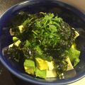 ecobeer's cooksnap of when they made 豆苗とアボガドのユッケ風冷奴.