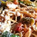 ｋｕｍｉｔｙ's cooksnap of when they made チーズたっぷり夏野菜のトマトソースパスタ.