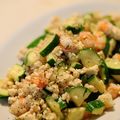 3life's cooksnap of when they made エビとズッキーニの豆腐炒め.