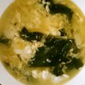 クック3D63YZ☆'s cooksnap of when they made ＊ウェイパァーでふわふわ卵ワカメスープ＊.