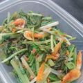 toramaru39's cooksnap of when they made 超簡単♡シャキシャキ水菜と桜エビの和え物.