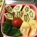 peanut32m's cooksnap of when they made ささみのオクラ巻き.