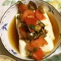 きみのランプ's cooksnap of when they made なすとトマトのっけ冷奴サラダ♪.