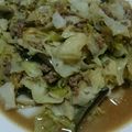クックNLUIZR☆'s cooksnap of when they made 茄子とキャベツの味噌炒め.