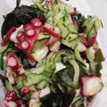 クックCCDV42☆'s cooksnap of when they made ﾀｺとｵｸﾗの酢の物.