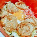 ベビーウーパー's cooksnap of when they made 豚バラスライスチャーシュー丼.