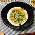 Mooching's cooksnap of when they made ☆冬瓜のキノコあんかけ☆とろろ添え☆.