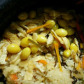 クリオネM's cooksnap of when they made 炊飯器＊簡単！蕨・舞茸の山菜おこわ♪.