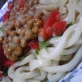 モヤさち's cooksnap of when they made ＊トマト　to　おろしそ納豆＊.