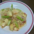 yuncoly's cooksnap of when they made 桃の冷製パスタ.