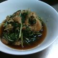 モモタリン's cooksnap of when they made あと一品☆水菜と油揚げの炒め煮.