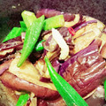 you519's cooksnap of when they made 大葉としょうがで美味オクラとナスの煮浸し.