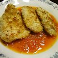 オイゼビウス's cooksnap of when they made 鶏の香草パン粉焼き☆トマトソース添え.