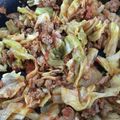 yuinishida's cooksnap of when they made 【切って入れる】キャベツと挽肉のトマト煮.