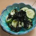 きらり流れ星's cooksnap of when they made 簡単！乾燥わかめできゅうりの酢の物.