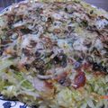 ワンピ's cooksnap of when they made フライパンで！天かすたっぷりのお好み焼き.