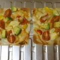 きらり流れ星's cooksnap of when they made アボカドとパプリカ・トマトの純正ピッツァ.