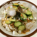 papikun's cooksnap of when they made 旨っ！簡単！鰹削り節で～冷汁風かけご飯.