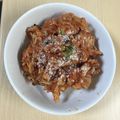 notuaki's cooksnap of when they made トマトとナスとベーコンのリゾット.