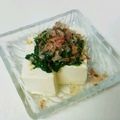 taako1552's cooksnap of when they made モロヘイヤの冷奴かけ.