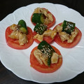 あっこ☺'s cooksnap of when they made 鶏ささみとジャバラきゅうりの梅肉和え.