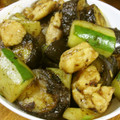 低カロ探検隊's cooksnap of when they made ササミと茄子とおばけきゅうりの甘辛炒め.