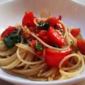はなのかくめいじ's cooksnap of when they made トマトと大葉の冷製パスタ.
