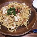 クックZSBABS☆'s cooksnap of when they made ポン酢で梅ささみパスタ.