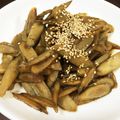 asyuhi's cooksnap of when they made 斜め薄切りで超簡単★きんぴらごぼう.