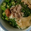 hiton7's cooksnap of when they made オクラと長いものぶっかけねばねばうどん.