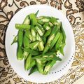 クック0NA630☆'s cooksnap of when they made 早っ！美味っ！オクラ塩炒め.