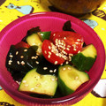 catnana's cooksnap of when they made トマトときゅうりの中華風サラダ.