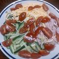 単！！'s cooksnap of when they made 暑い日に☆つるつる冷やしところてんサラダ.