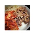 m282918's cooksnap of when they made 食欲そそる！簡単ビビンバ風丼◎.
